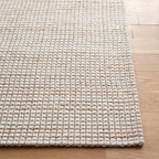 SAFAVIEH Natural Fiber Collection Area Rug - 9' x 12', Natural & Ivory, Handmade Farmhouse Jute & Wool, Ideal for High Traffic Areas in Living Room, Bedroom (NFB553A)