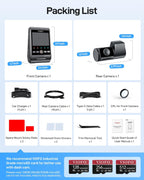 VIOFO A229 Ultra 2CH Dual 4K Dash Cam Front and Rear  Dual STARVIS 2 IMX678 Sensors & 2-Channel 4K HDR  Faster 5GHz Wi-Fi & Precise GPS Car Camera  Voice Control  Super Night Vision 2.0