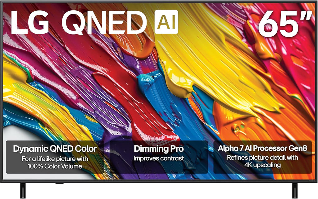 LG 65-Inch Class QNED QNED82A Series Smart TV w/AI Sound  HDR10  4K Super Upscaling  Filmmaker Mode  Wow Orchestra  Alexa Built-in (65QNED82AUA  2025)