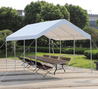 LVUYOYO Carport, 10'x20' Heavy Duty Car Canopy, Outdoor Portable Carport with Removable Sidewalls, All Weather Garage Tent for Car, Truck, Boat, Party
