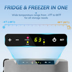 Antarctic Star 12 Volt Refrigerator,43QT(40L)Electric Cooler Compressor, Portable Refrigerator -4℉~68℉,Car Fridge 12/24V DC 100-240V AC,Portable Freezer with Wheels&2 Baskets for Camping,Travel,GREEN