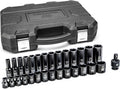GEARWRENCH 29 Pc. 3/8" Drive 6 Pt. Impact Socket Set, Standard & Deep, Metric - 84925N