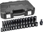 GEARWRENCH 29 Pc. 3/8" Drive 6 Pt. Impact Socket Set, Standard & Deep, Metric - 84925N