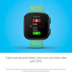 Garmin Bounce™  Kids Smartwatch  Two-Way Text and Voice Messaging  Location Tracking  Green Burst