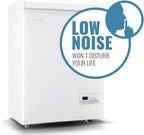 Chest Freezer 5.0Cubic Feet Deep Freezer Freestanding Freezers with 2 Removable Stainless Steel Basket, Mini Freezer Top Open Door Compact Freezer with Electronic Control 41℉ to -15℉BLACK