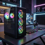 STGAubron Gaming PC Desktop Computer  Radeon RX 590 8G  Intel Core i7 up to 3.9G  32GB RAM  1TB SSD  WiFi 6  BT 5.0  RGB Fan x4  Windows 11 Home