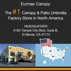 Eurmax USA 10x20 Pop Up Canopy Replacement Top,Universal Instant Canopy Cover ONLY,Heavy Duty UPF 50+ UV Protection,Water & Wind Resistant Tarp,30+ Colors Available,Bonus 4 Sand Bags (White)