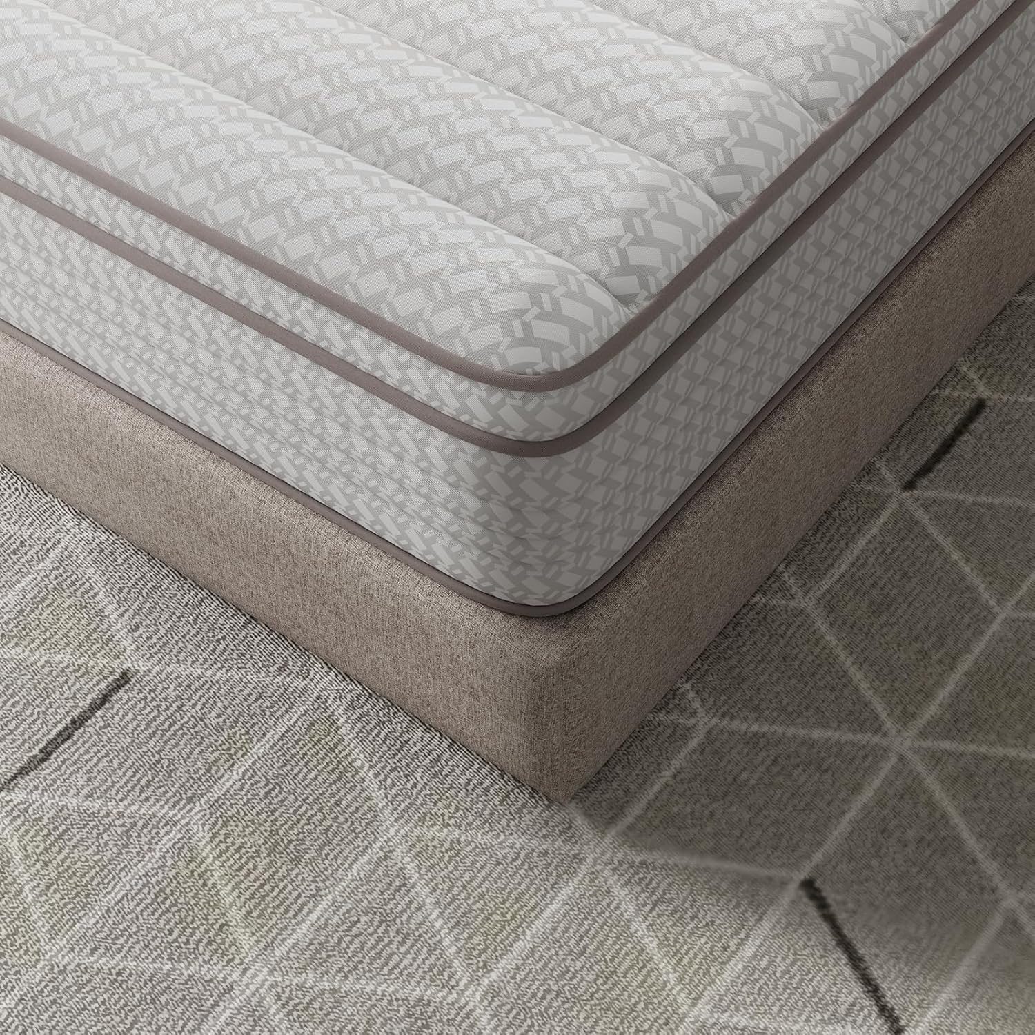 Novilla 12 Inch King Size Mattress in a Box, Hypoallergenic & Back Pain Relief, Hybrid King Mattresses with Smarts Coils, Fiberglass Free CertiPUR-US Certified Colchones No Box Spring Needed