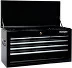 Workington Portable Metal Tool Chest with 6 Drawers, 24" 6-Drawer Tool Chest Cabinet with Ball Bearing Drawer Slides, Steel Tool Storage Box Organizer 4005 Black