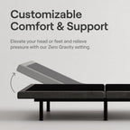 Nectar Full Adjustable Base & 12” Hybrid Mattress (New Version) - Head & Foot Incline - Medium Firm Memory Foam & Coils - Cooling Top Layer - 3 Massage Settings - 365-Night Trial & Forever Warranty