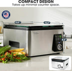 Vesta Precision 12” Chamber Vacuum Sealer, Smart Auto Vacuum Time, Easy-to-Clean System, Commercial-Grade Pump, Deep Chamber for Liquids, Meats, Mason Jars & Sous Vide, V553