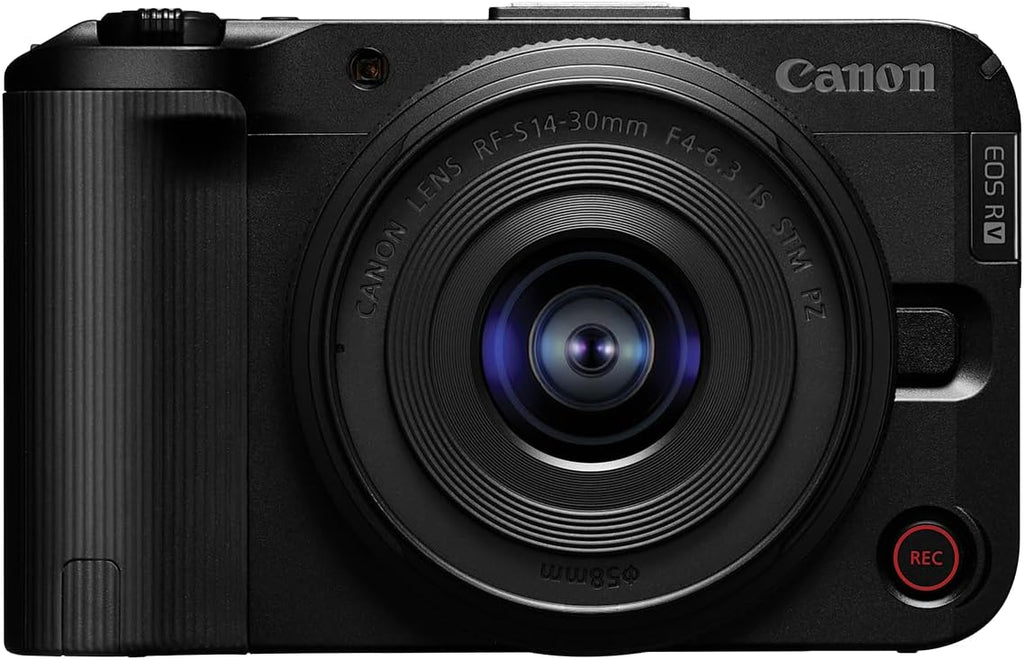 Canon EOS R50 V Mirrorless Camera with RF-S14-30mm F4-6.3 is STM PZ Lens  APS-C Sensor  24.2 Megapixels  Ultra-Wide Zoom  Fast Autofocus  Vlogging and Live Streaming Kit for Content Creators  Black
