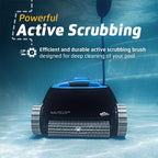 Dolphin Nautilus CC Automatic Robotic Pool Vacuum Cleaner  Wall Climbing Scrubber Brush  Top Load Filter Access  Ideal for Above/In-Ground Pools up to 33 FT in Length