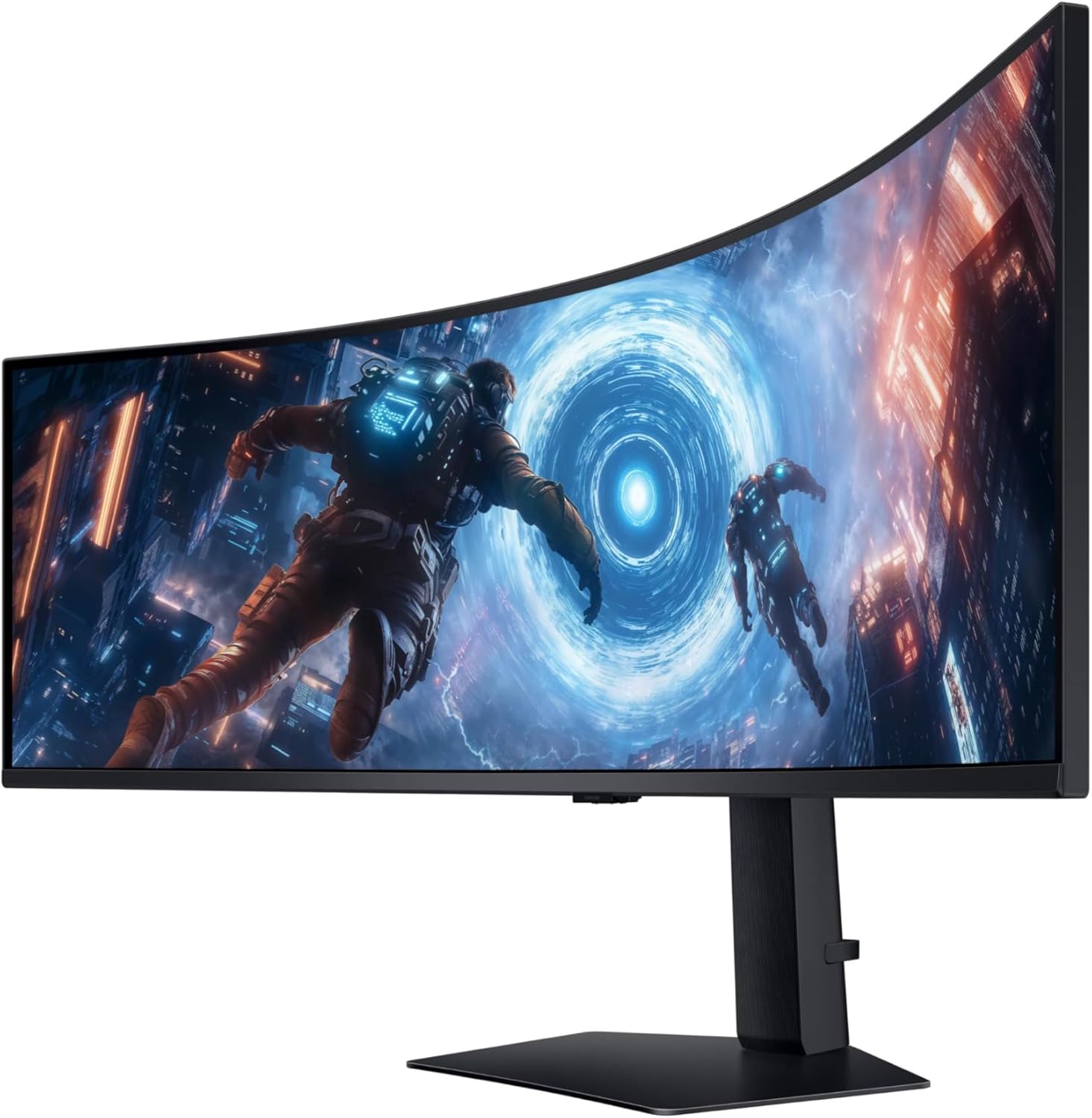 SAMSUNG 49-inch Odyssey G9 (G91F) DQHD  144Hz  Curved Gaming Monitor  Ultra-Wide 32:9 Screen  DisplayHDR 600  AMD FreeSync™ Premium Pro  Ergonomic Stand  LS49FG910ENXZA  2025