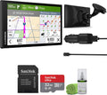 Garmin Dezl OTR620 GPS Truck Navigator 6" Display Touchscreen  Commercial GPS Navigation for Semi Trucker Driver Bundle with 32GB SD Memory Card + LCD Cleaning Kit