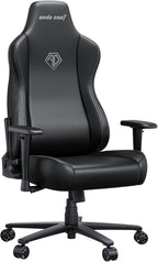 Anda Seat Novis Gaming Chair for Adults - Large Reclining Video Game Chairs, PVC Leather Ergonomic Office Chair, Heavy Duty Back Lumbar Support - Luxury Black Computer Chairs for Home & Work