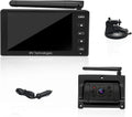 Backup Camera ProAuto iRVCM1 Wireless Rear Camera 5" Monitor and IP66 Waterproof Camera Auto Pairing Infrared Night Version 120°Angle Rear View Reverse Camera with Astern Indicator Line for Car  RV
