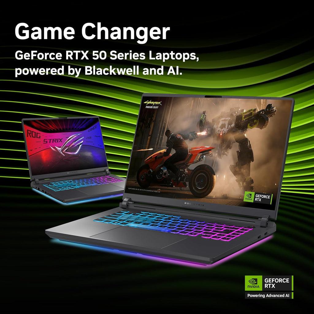 ASUS ROG Strix G16 (2025) Gaming Laptop  16” ROG Nebula Display 16:10 2.5K 240Hz/3ms  NVIDIA® GeForce RTX™ 5060 GPU  Intel® Core™ Ultra 9 Processor 275HX  16GB DDR5  1TB SSD  Wi-Fi 7  Wind11 Home