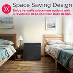 Frigidaire EFR115 Mini Refrigerator - Energy Saving - CFC Free - Slide Out Shelves - Ideal for for Dorm, Office, RV, Garage, Apartment - 1.6 Cubic Feet, Black