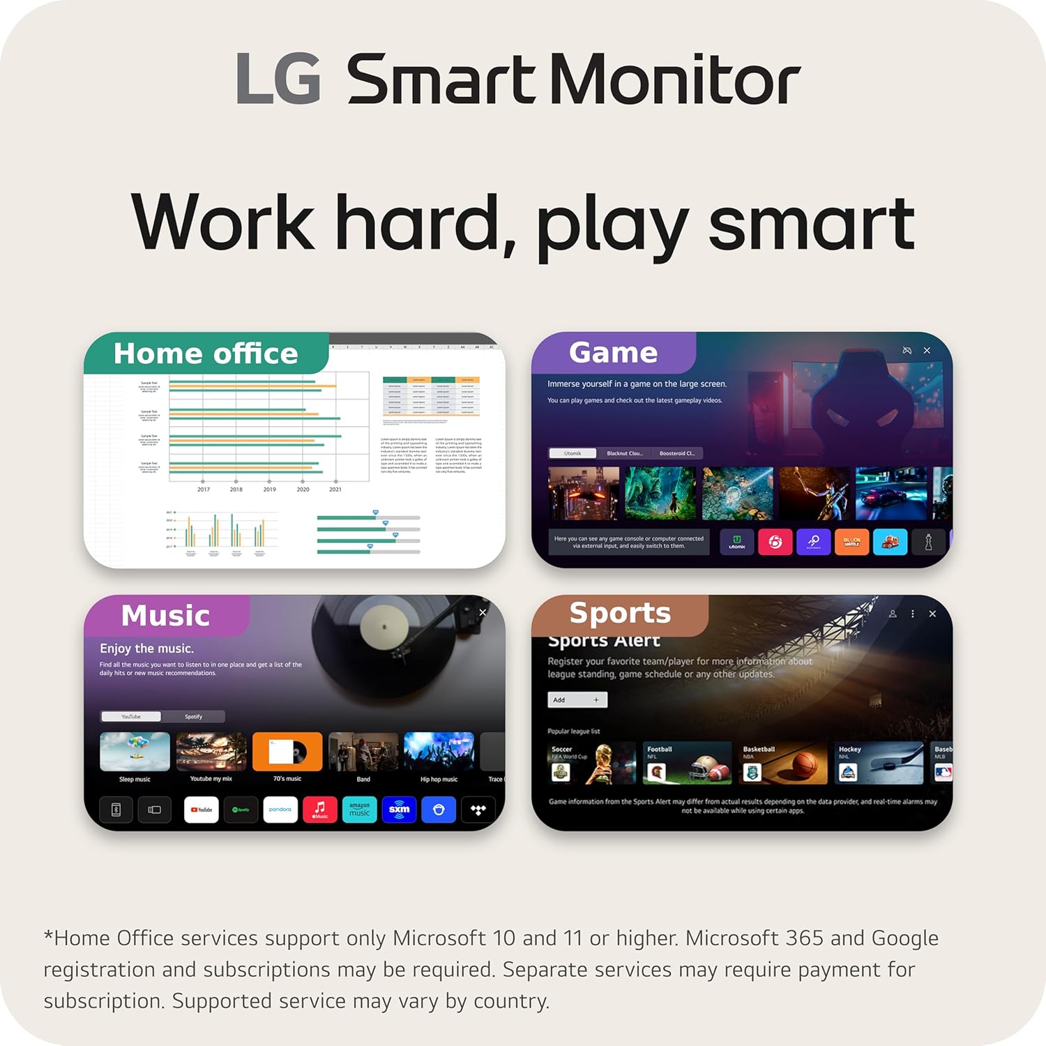 LG 34SR60QC-W 34-inch QHD (3440x1440) Curved Smart Monitor with Streaming  UltraWide Screen  webOS  HDR10  100Hz  Built-in Speaker  AirPlay2  Screen Share  Bluetooth  ThinQ App  White