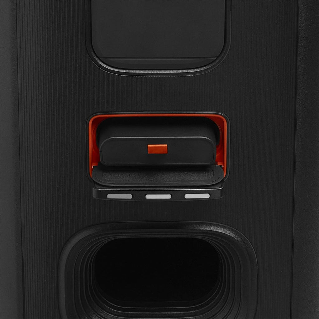 JBL PartyBox Stage 320 - Portable Party Speaker with Telescopic Handle & Wide  Sturdy Wheels  Powerful JBL Pro Sound  Futuristic lightshow  Up to 18 Hours of Play time  Splash Proof (Black)