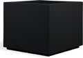 PolyStone Monterray Square Outdoor Planter  23" L x 23" W x 19" H – Lightweight Modern Garden & Patio Planter  Weather Resistant Indoor/Outdoor Décor  Black