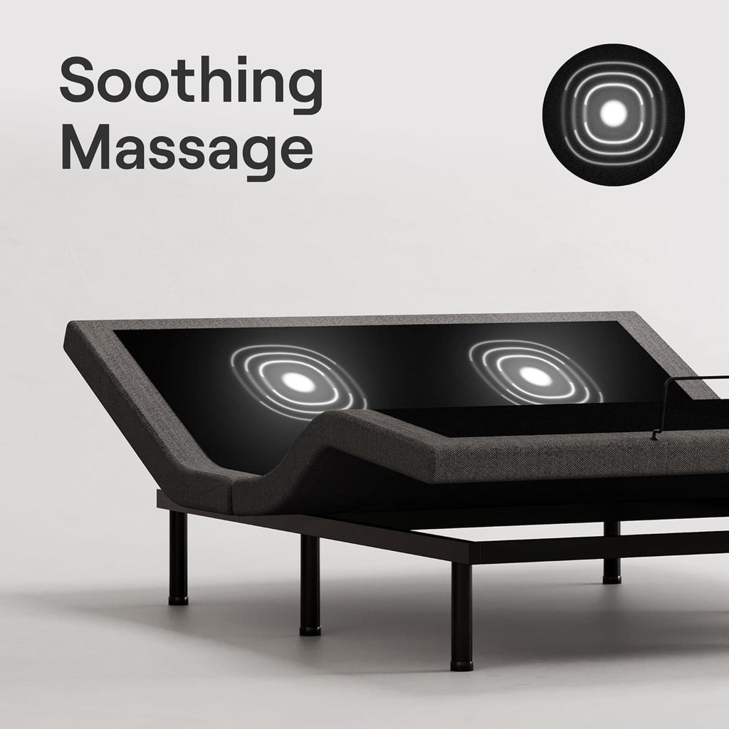 Nectar Premier Adjustable Base - Full - Head & Foot Incline - Wireless Remote with Memory- 3 Massage Settings - 4 USB Ports - Anti-Snore & Zero Gravity