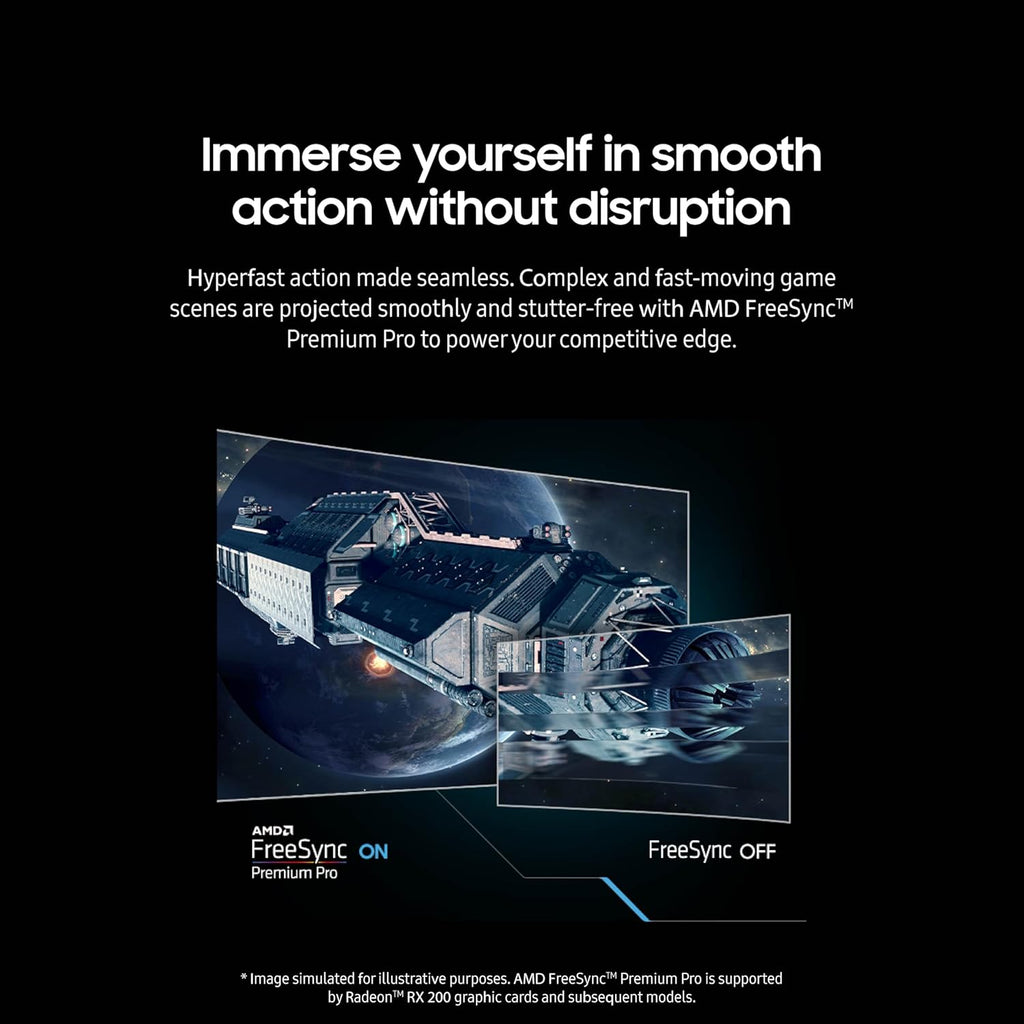 Samsung 49” Odyssey G9 Series DQHD 1000R Curved Gaming Monitor  1ms(GtG)  VESA DisplayHDR 1000  240Hz  AMD FreeSync Premium Pro  Height Adjustable Stand  Ultrawide Screen  LS49CG954ENXZA  2024