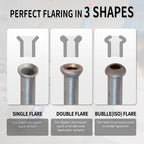 DPTOOL Brake Line Flaring Tool Kit, 45 and 37 Degree Single, Double and Bubble Flares, Brake Line and Tubing Flaring Tool for 3/16", 1/4", 5/16", 3/8" and 4.75mm Tubing