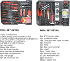 Home Tool Set Kit -899 PCS Home Auto Repair Tool Kit with Rolling Tool Box, Complete Hand Tool Set, Perfect for Homeowner, Diyer, Handyman