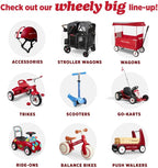 Radio Flyer Air Ride Balance Bike, Red, for Kids Ages 1.5-5, Pedal Free for Quick Learning, Rubber Air Tires, Adjustable Seat, Foot Rest, Ringing Bell, Kid & Toddler Balance Bikes (Amazon Exclusive)