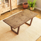 55-70.5" Extendable Dining Table Pine Expandable Dining Room Table for 4 6 8 People Large Rectangle Table Space Saving for Dining Room Living Room Home Office .Walnut