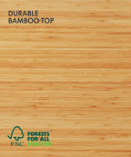 FlexiSpot E6 Bamboo 3-Stage Dual Motor Electric Standing Desk 55 x 28 Sit Stand Up Desk, Holds 220 lbs, Adjustable Height w/ Memory Presets, Solid Bamboo Desktop & White Frame, Ships in 2 Boxes