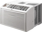 LG 5,000 BTU Window Air Conditioner for Small Rooms & Bedrooms, Cools 150 Sq. Ft., Quiet Operation, Easy Manual Controls, 115V, White - LW5016