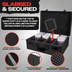 VALUN 160+ 4 ROW Graded Card Storage Box; Durable Sports, PSA Card Storage Box - Organizer Slab for Your Collection - For Baseball, Football, TCG, MTG Cards - Top Loader Design