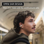 Sony LinkBuds Clip Open-Ear Truly Wireless Earbuds, Comfortable & Secure Fit, Lightweight Clip-On Design, Touch Controls, Ambient Sound Awareness, Water Resistant, Up to 37 Hrs of Playback, Black