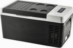 EKOJUCE 12 Volt 19QT(18L) Portable Car Refrigerator, Car Cooler -4℉~60℉, Electric Compressor Cooler 12/24V DC & 110-240V AC, Car Fridge for RV Camping, RV, Truck, Travel, Outdoor, Black