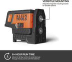 Klein Tools 93MCLPG Compact Self-Leveling Laser Level with Plumb Spot, Bright Green Cross Line, 75-Foot Range, Laser Class 2, Power Output