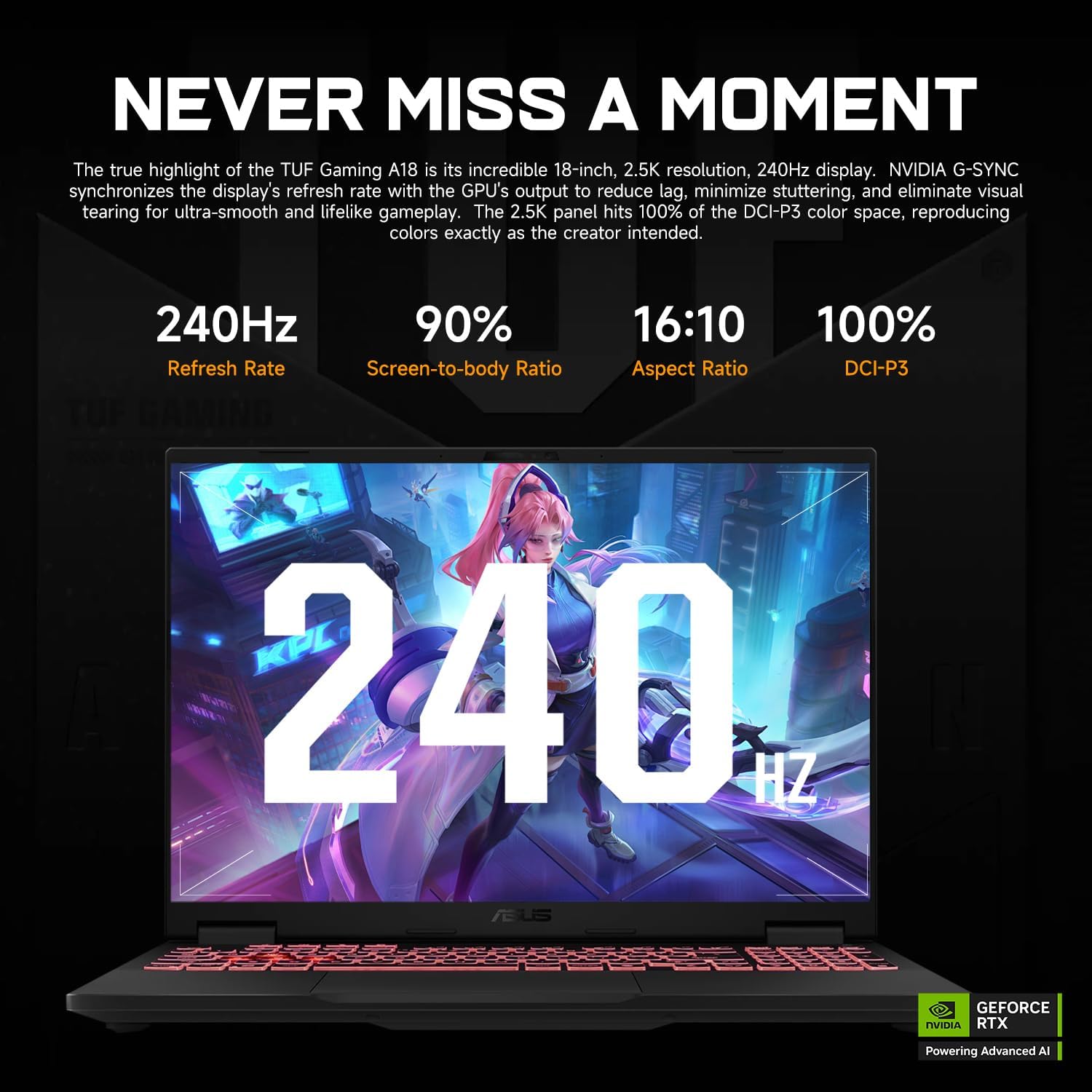ASUS TUF A18 5070 Gaming Laptop  18" WQXGA 240Hz Display  AMD Ryzen 7 260 (Beats Intel i7-14700)  NVIDIA RTX 5070  32GB RAM  1TB SSD  RGB Backlit KB  Bundle with PCO Laptop Cooler