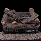Duluth Forge Ventless Natural Gas Log Set - 18 in. Stacked Oak, 30,000 BTU, Remote Control - Model# DLS-N18R-2