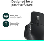 Logitech MX Master 3S - Performance Wireless Mouse with Ultra-Fast Scrolling, Ergo, 8K DPI, Track on Glass, Quiet Clicks, Bluetooth, Windows, Linux, Chrome, Black