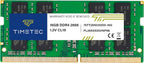 Timetec Premium 16GB DDR4 2666MHz (PC4-2666V) PC4-21300 SODIMM Laptop RAM – 260-Pin 1.2V CL19 Non-ECC Unbuffered Memory Module for Laptop, Notebook, Mini PC, All-in-One