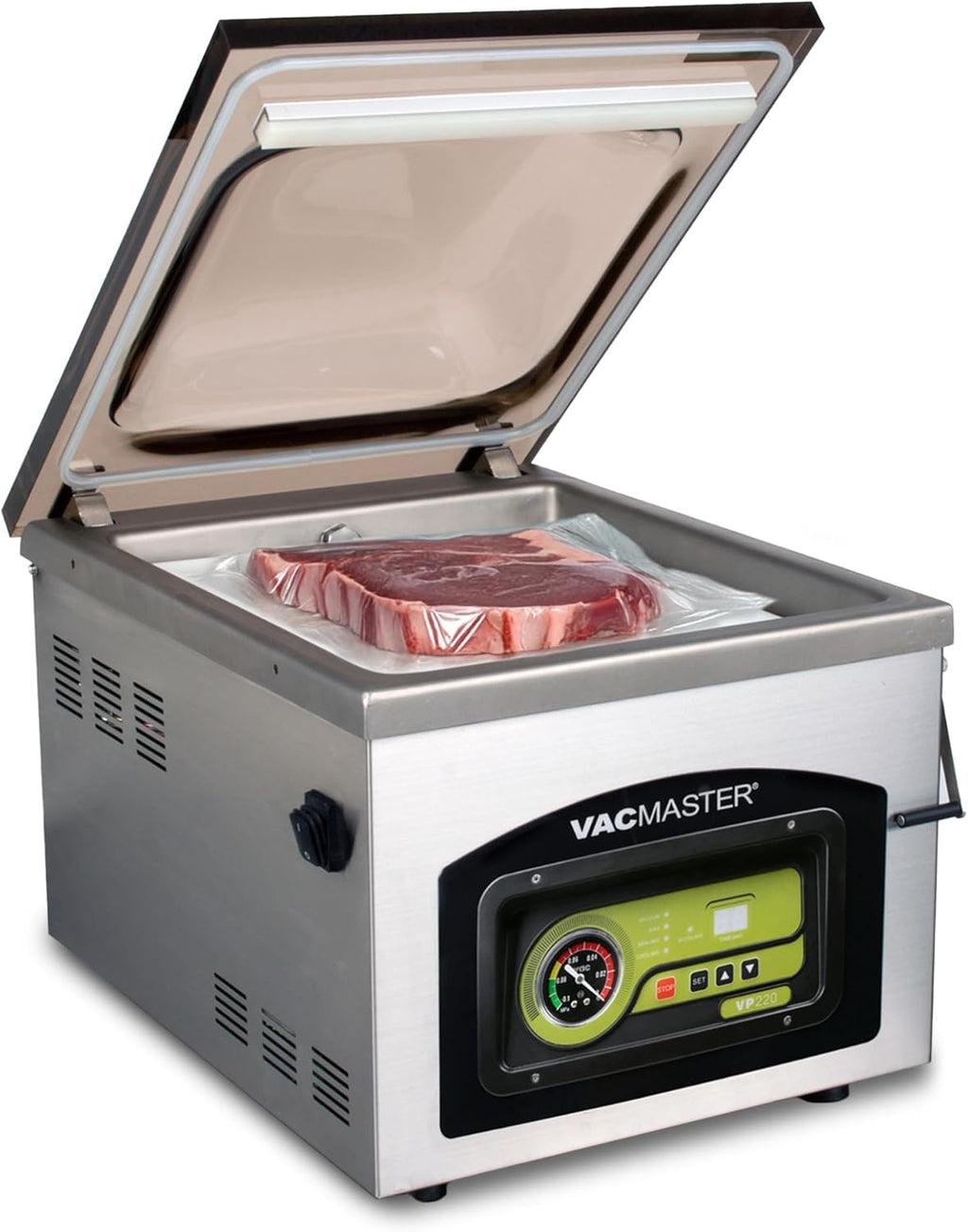 VacMaster VP220 Commercial Chamber Vacuum Sealer for Sous Vide, Liquids, Powders, Food Storage, 110V, Maintenance-Free Air Pump with 12.25” seal bar