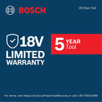 BOSCH GDS18V-350N 18V Brushless ½ In. Mid Torque Impact Wrench - 410 Ft.-Lbs Breakaway Torque, 250 Ft.-Lbs Fastening Torque, Compact Design (Bare Tool)
