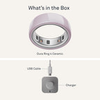 Oura Ring 4 Ceramic Petal - Size 8 - Size Before You Buy