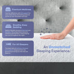 Celestial Sleep 10 Inch RV Short Queen Mattress, Made in The USA, CertiPUR-US®, Oeko-Tex®, and Fiberglass-Free™ Certified Cooling Memory Foam Camper Bed - Medium