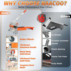 NAACOO Laminate/Vinyl Floor Cutter, 13” Vinyl Plank Cutter with Wheel – Just 1 Step Meet Angle&Length Cutting, Flooring Tools - Cuts Laminate Floor, Engineer Wood, LVP/T, VCT, SPC, WPC