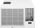 LG 18,000 BTU Window Air Conditioner with Heat, 230/208V, Cools 1,000 Sq.Ft. for Bedroom, Living Room, Basement, Apartment, with Remote, 2 Speeds, 24-Hour Timer, White