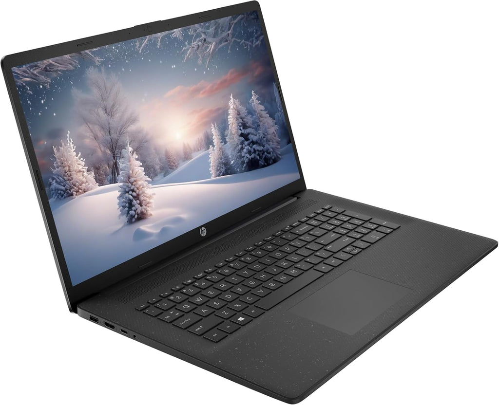 HP 17.3" Business Laptop Computer  10-Core Intel Core i5  Windows 11 Pro Laptop with Microsoft Office Lifetime Suite  PLUSERA Earphones  Black (Intel Core i5  64GB RAM | 2.2TB Storage)