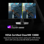 msi MAG 272QP QD-OLED X24 27-inch 2560 x 1440 (QHD) Gaming Monitor  240Hz  Adaptive-Sync  HDMI  DisplayPort  VESA Mountable  Tilt  Height Adjustable  Speaker  0.03ms  Black